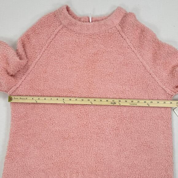 Free People Womens Teddy Oversize Tunic Sweater XL Pale Rosette Wool Blend - Picture 14 of 15